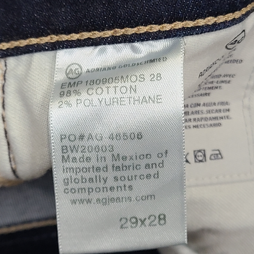 AG Adriano Goldschmied B Type 01 denim ankle jeggings size 29 - Picture 7 of 10